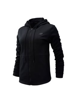 New Balance - Black Solid/Plain Hooded Hoodie