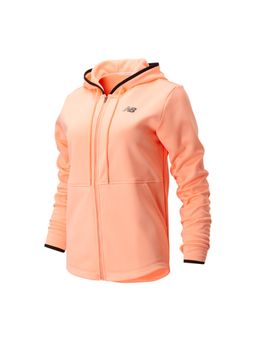 New Balance - Pink Solid/Plain Hooded Hoodie