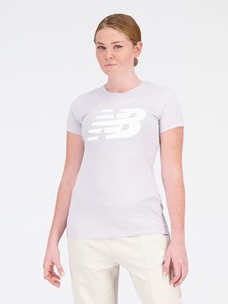 New Balance - Grey Typography Round Neck T-Shirt