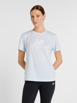 New Balance - Blue Solid Round Neck T-Shirt