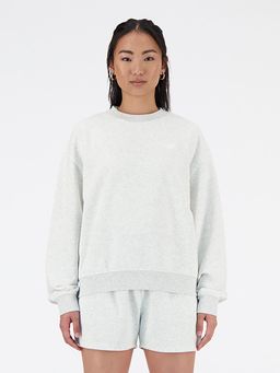 New Balance - Grey Solid/Plain Round Neck Sweatshirt