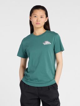 New Balance - Green Typography Round Neck T-Shirt