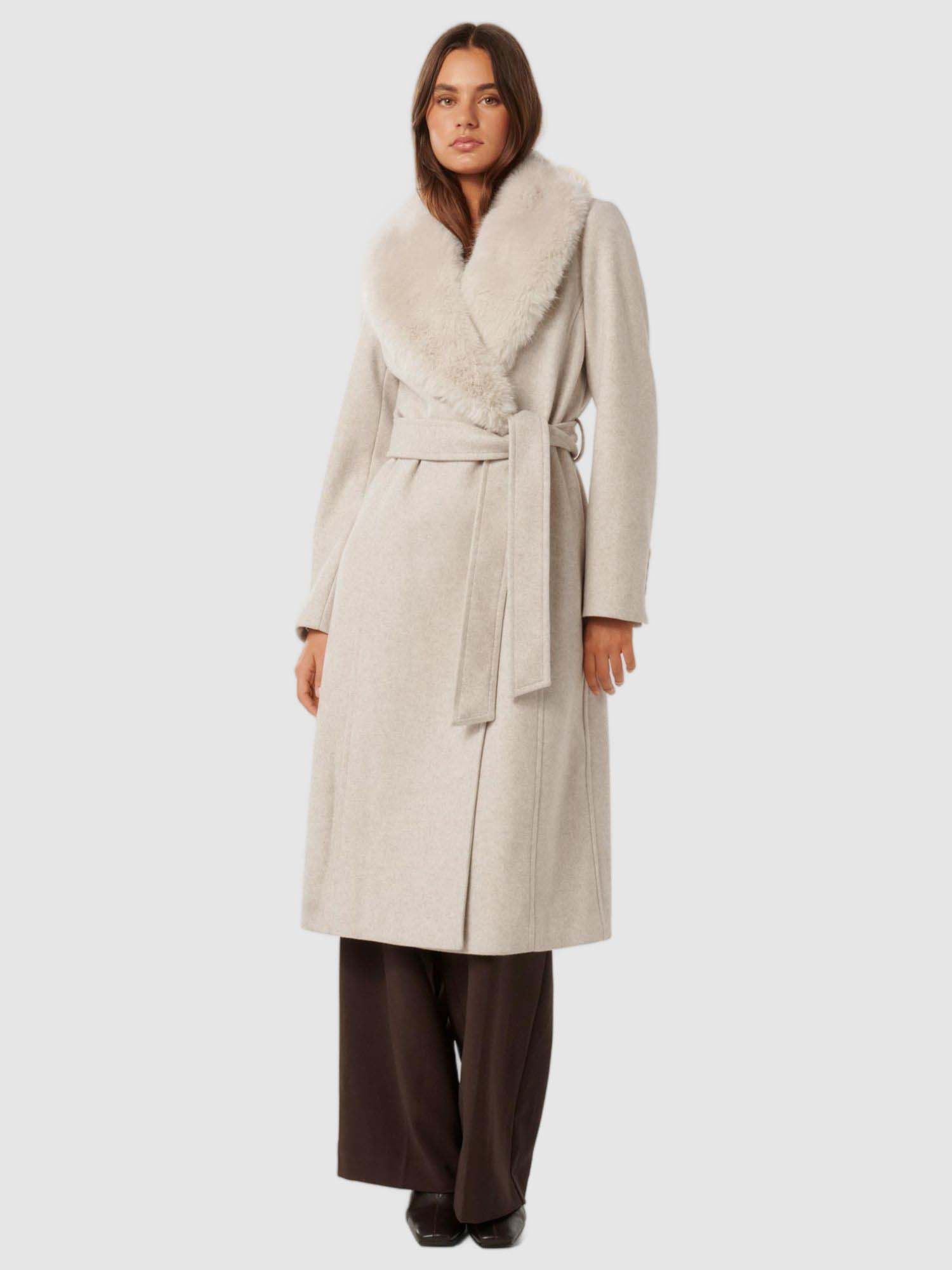 forever new Monica Fur Collar Wrap Coat (Set of 3)-picture-13