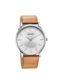 Sonata - Men Silver Dial Analog Watch - 77105Sl16W