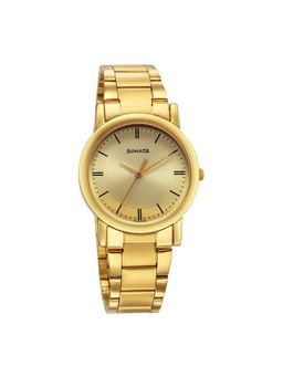Sonata - Men Gold Dial Analog Watch - 7987Ym13W