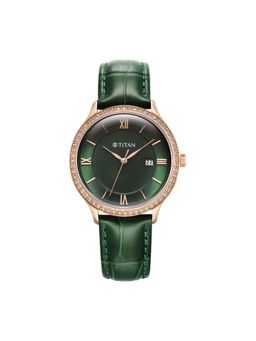 Titan - Women Green Dial Analog Watch - 95247Wl02