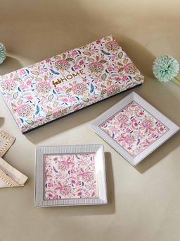 Fabindia - Multi Ceramic Casted Luxe Platter (Pack of 2)