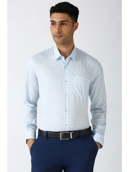 Peter England - Men Blue Slim Fit Formal Shirt