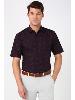 Peter England - Men Purple Regular Fit Formal Shirt