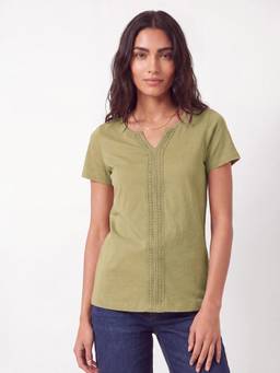 max - Green Women Lace Top