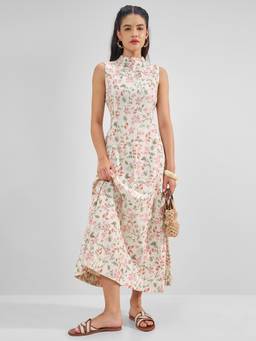TOKYO TALKIES - Beige Women Regular Fit Dress
