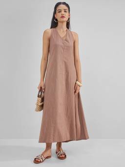 TOKYO TALKIES - Brown Women A-Line Dress
