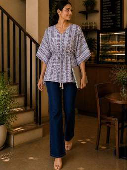 DECKEDUP - Multi-Color Women's Weekend Kaftan Top