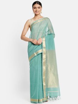 Fabindia - Cotton Silk Checked Saree