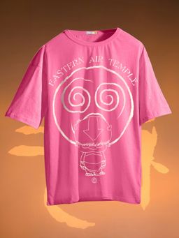 Bewakoof - Women's Pink Appa Eastern Air Temple Graphic Printed T-shirt