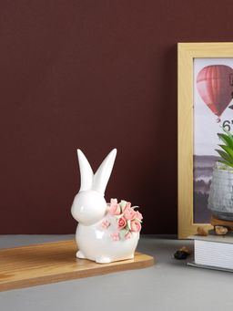Tayhaa - Ceramic Floral Bunny Figurine