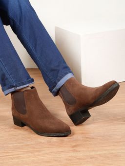 Teakwood - Women Brown Genuine Leather Chelsea Boots
