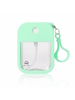 House of Quirk - Green Spray Bottle Refillable Perfume & Sanitizer Mist Sprayer With Hook