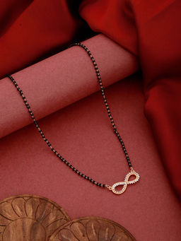 Aatmana - White Gold Plating Mangalsutra