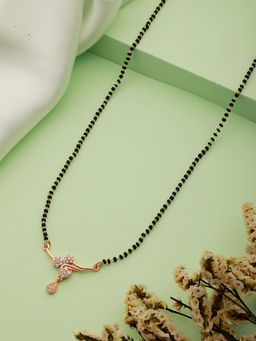 Aatmana - White Gold Plating Mangalsutra