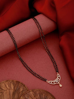 Aatmana - White Gold Plating Mangalsutra