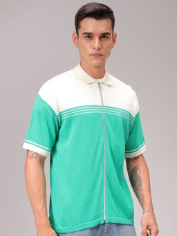 The Indian Garage Co - Men Relaxed Fit Striped Half Sleeves Casual Shirt