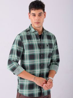 The Indian Garage Co - Men Regular Fit Checks Full Sleeves Shirt Multicolour
