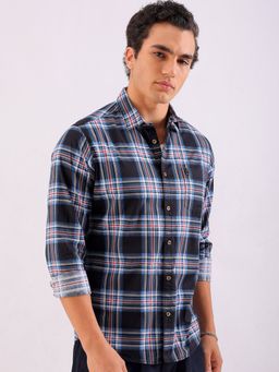 The Indian Garage Co - Men Regular Fit Checks Full Sleeves Shirt Multicolour