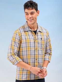 The Indian Garage Co - Men Regular Fit Checks Full Sleeves Casual Shirt