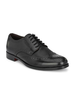 EGOSS - Luxe Genuine Leather Black Formal Brogues