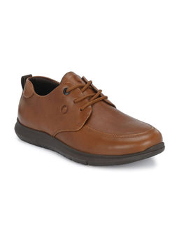 EGOSS - Gold Genuine Leather Tan Casual Sneakers