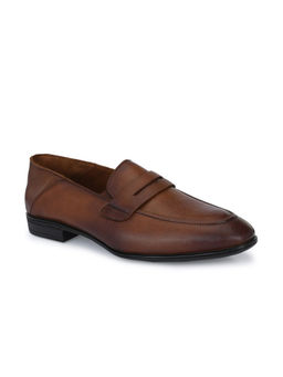 EGOSS - Luxe Genuine Leather Tan Formal Loafers