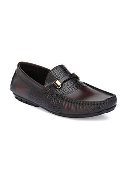 EGOSS - Luxe Genuine Leather Dark Brown Casual Loafers