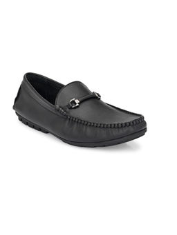 EGOSS - Ultimate Socks Genuine Leather Black Casual Loafers