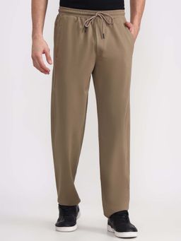 JadeBlue - Men's Khaki Slim Fit Track Pant Blended Fabric Solid Pattern Comfortable Wear
