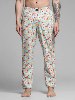 Jack & Jones - Men Regular Fit Blue Lounge Pants