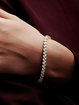 MISS JO - Pear Shaped Solitaire Tennis Bracelet