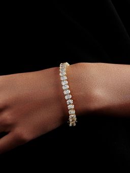 MISS JO - Oval Shaped Solitaire Tennis Bracelet