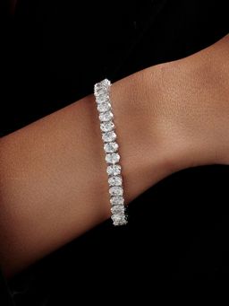 MISS JO - Oval Shaped Solitaire Tennis Bracelet