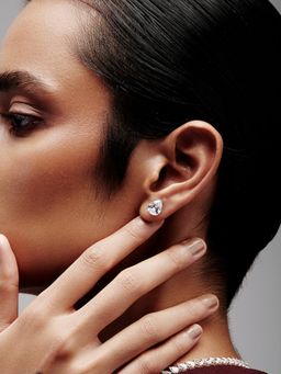 MISS JO - Pear Shaped Solitaire Stud Earrings