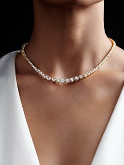 MISS JO - Brilliant Round Shaped Graded Solitaire Necklace