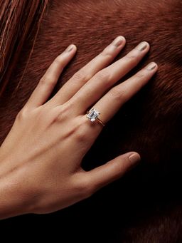 MISS JO - Emerald Cut Solitaire Engagement Ring