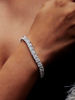 MISS JO - Square Shaped Solitaire Tennis Bracelet