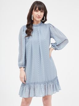 Kibo - Blue Polyester Dress