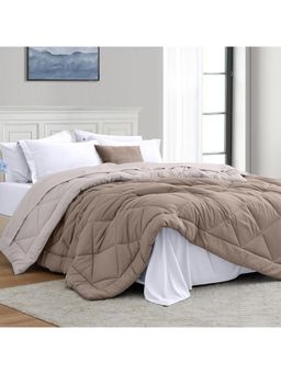 Indra's - Beige 100% Microfibre 150 Gsm Double Reversible Comforter