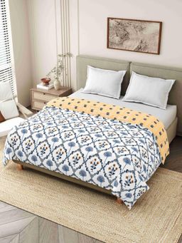 Indra's - Blue 150 Gsm Viscose Cotton Single Jaipuri Quilt