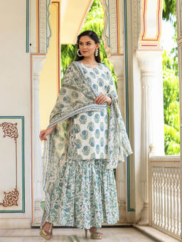 Bannhi - Vaishnavi Cotton Sharara (Set of 3)