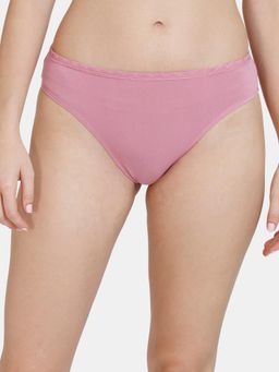 Zivame - Low Rise Zero Coverage Thong Polignac-Pink
