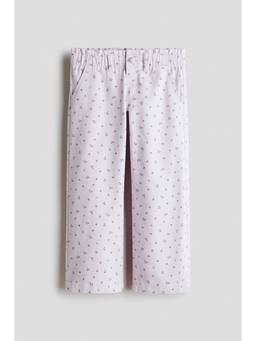 H&M - Girls Purple Wide Leg Paper Bag Jeans