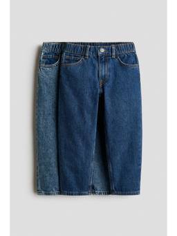 H&M - Boys Blue 2-Pack Loose Fit Tapered Leg Jeans